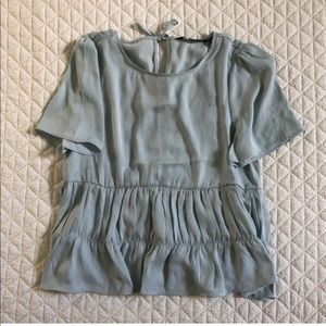 Glassons light blue silk top